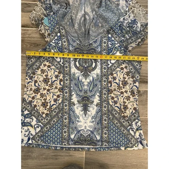 Cactus + Pearl LINED Tunic CAFTAN STYLE Top Blouse ATTACHED TANK Beads XXXL Plus - Picture 9 of 13